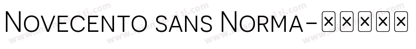 Novecento sans Norma字体转换
